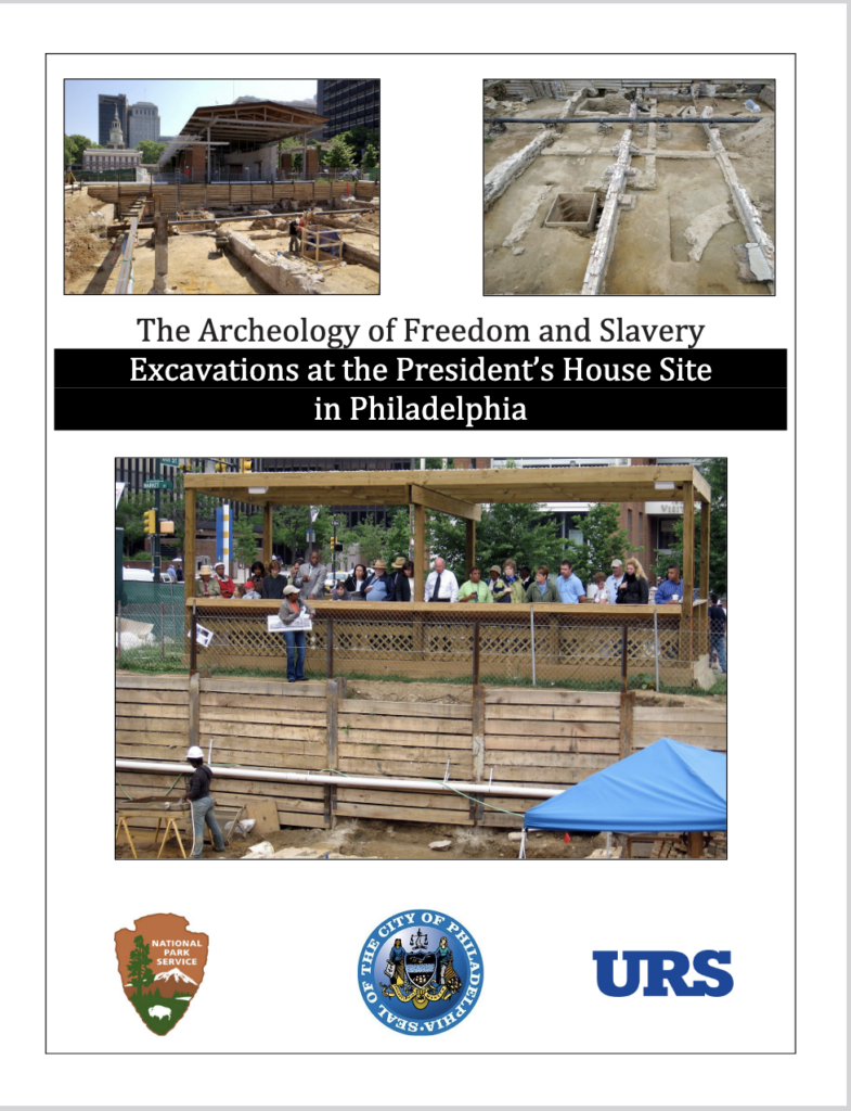 cover of President's House Site archeological report